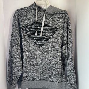 Ring of fire gray hoodie size large neutral pockets